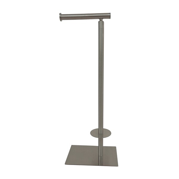 Claremont Freestanding Toilet Paper Stand, Brushed Nickel